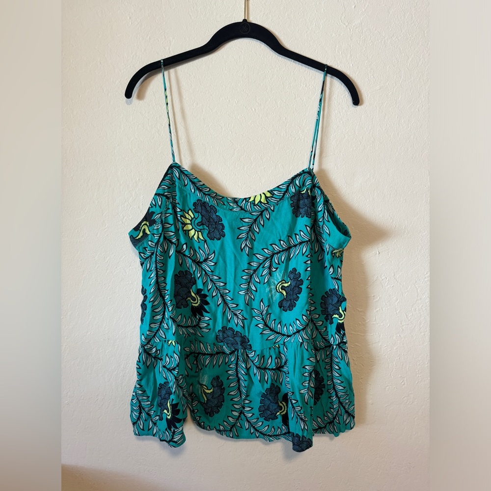 LOFT Floral Vine Peplum Cami